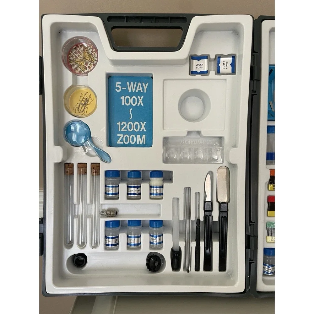 EDU•SCIENCE Microscope Kit 5 Way 100X - 1200X Light Bulb Not Working